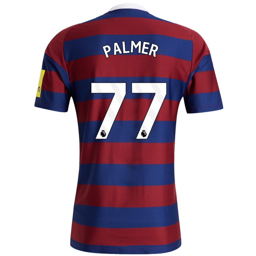 Men Football Darren Palmer #77 Burgundy Navy Blue Away Jersey 2024/25 T-Shirt Australia