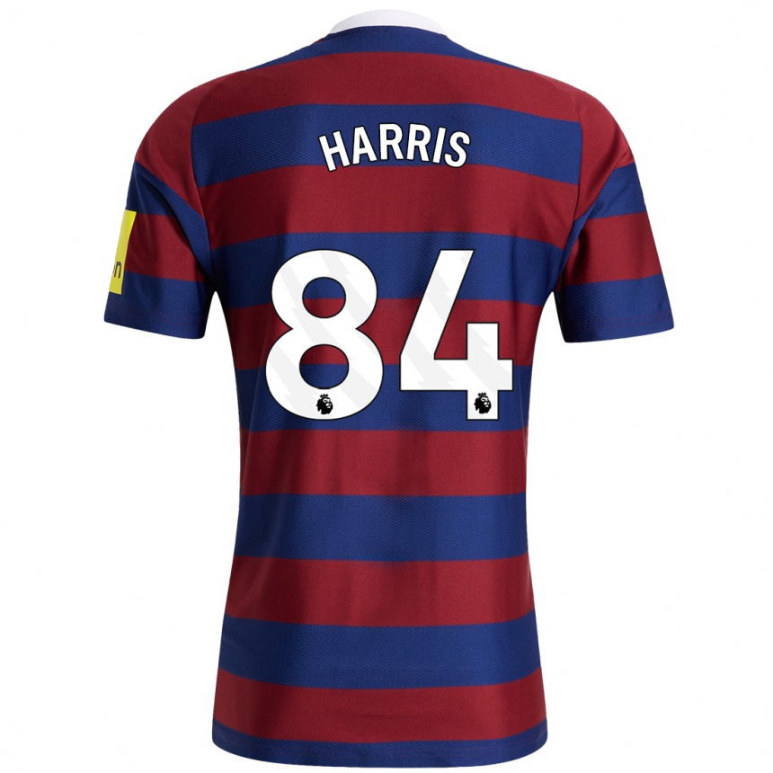 Men Football Aidan Harris #84 Burgundy Navy Blue Away Jersey 2024/25 T-Shirt Australia