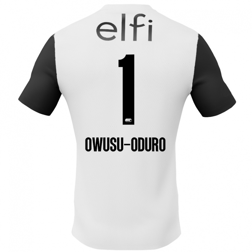 Men Football Rome Jayden Owusu-Oduro #1 White Black Away Jersey 2024/25 T-Shirt Australia