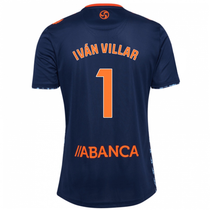 Men Football Iván Villar #1 Navy Blue Away Jersey 2024/25 T-Shirt Australia