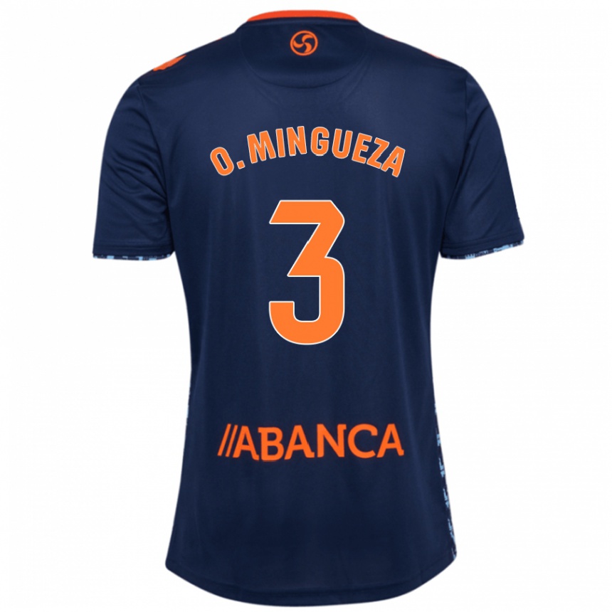 Men Football Óscar Mingueza #3 Navy Blue Away Jersey 2024/25 T-Shirt Australia