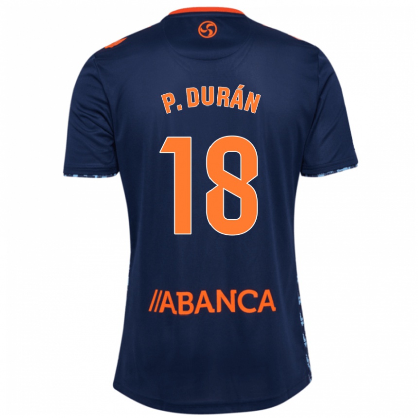 Men Football Pablo Durán #18 Navy Blue Away Jersey 2024/25 T-Shirt Australia