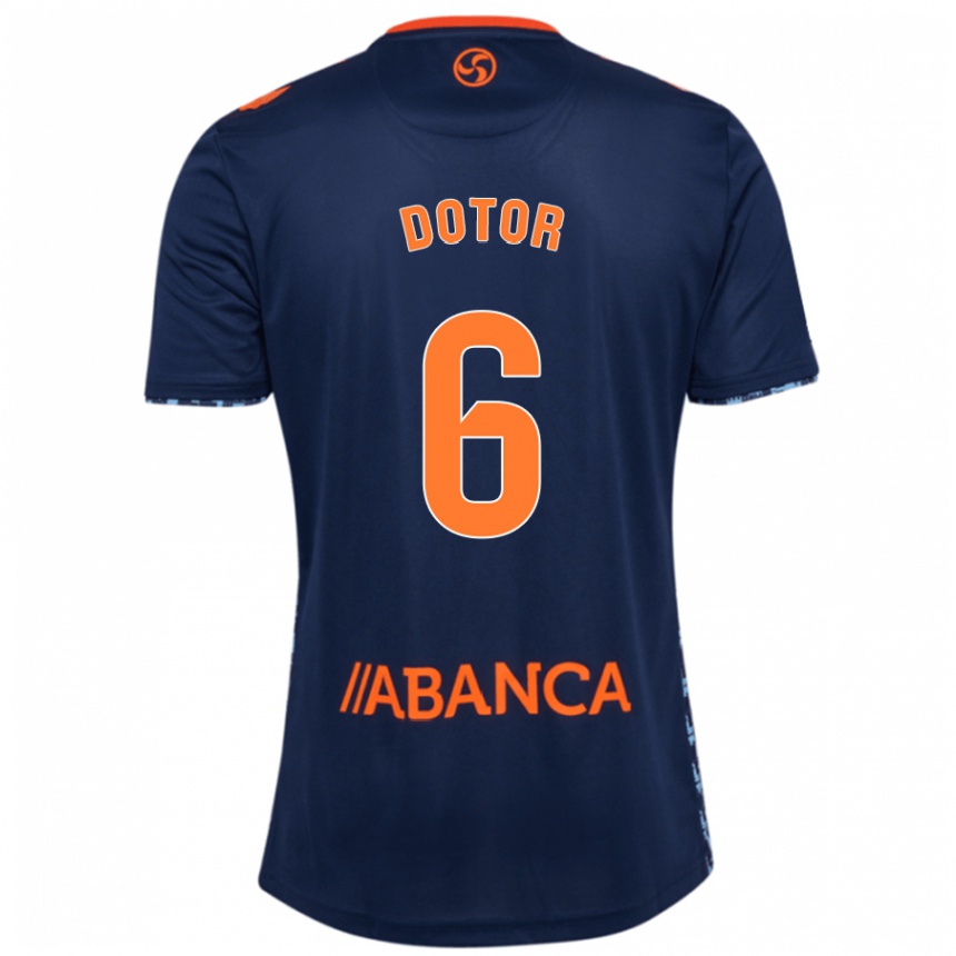 Men Football Carlos Dotor #6 Navy Blue Away Jersey 2024/25 T-Shirt Australia