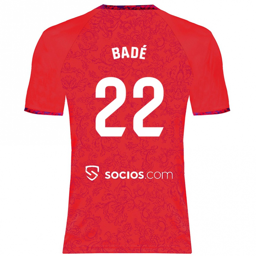 Men Football Loïc Badé #22 Red Away Jersey 2024/25 T-Shirt Australia