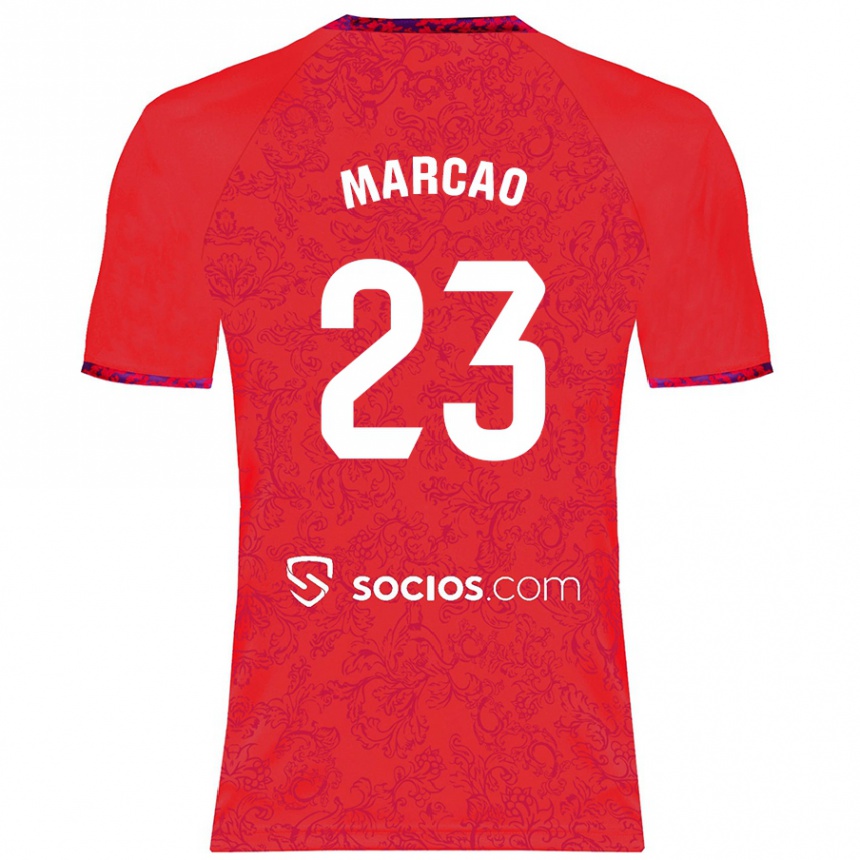 Men Football Marcão #23 Red Away Jersey 2024/25 T-Shirt Australia