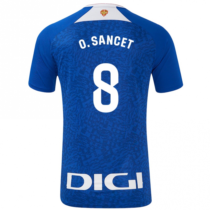 Men Football Oihan Sancet #8 Royal Blue Away Jersey 2024/25 T-Shirt Australia