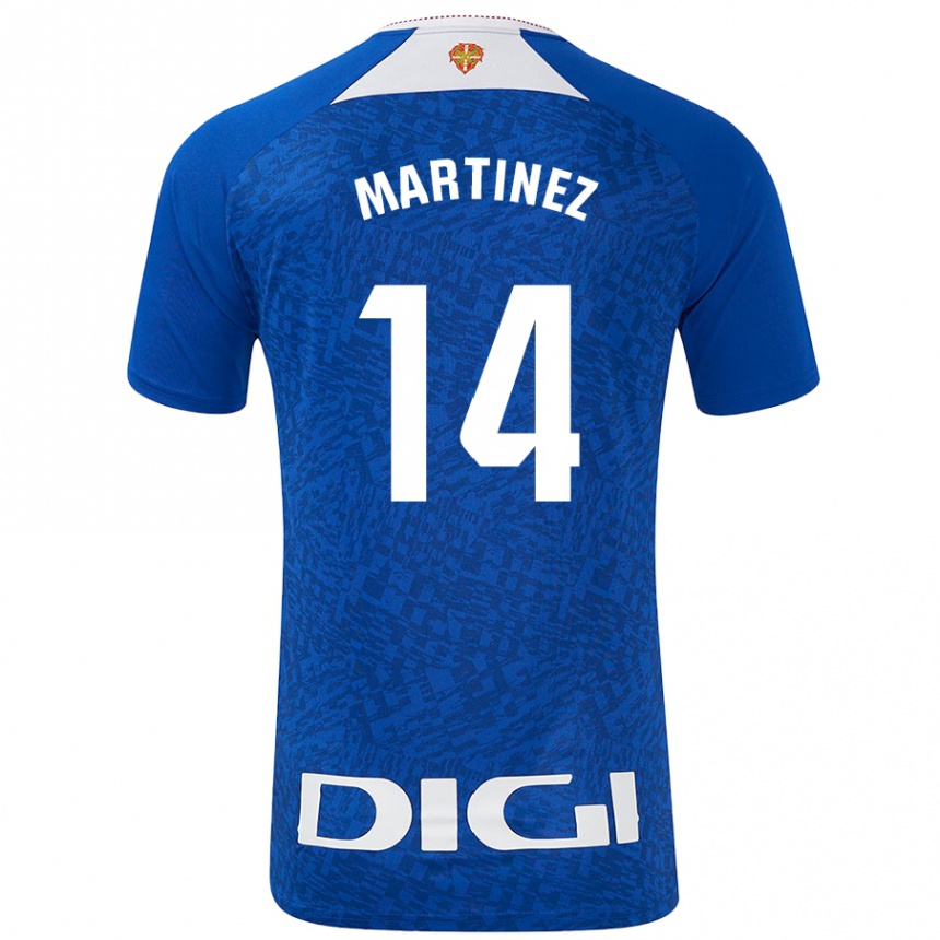 Men Football Pablo Martínez #14 Royal Blue Away Jersey 2024/25 T-Shirt Australia