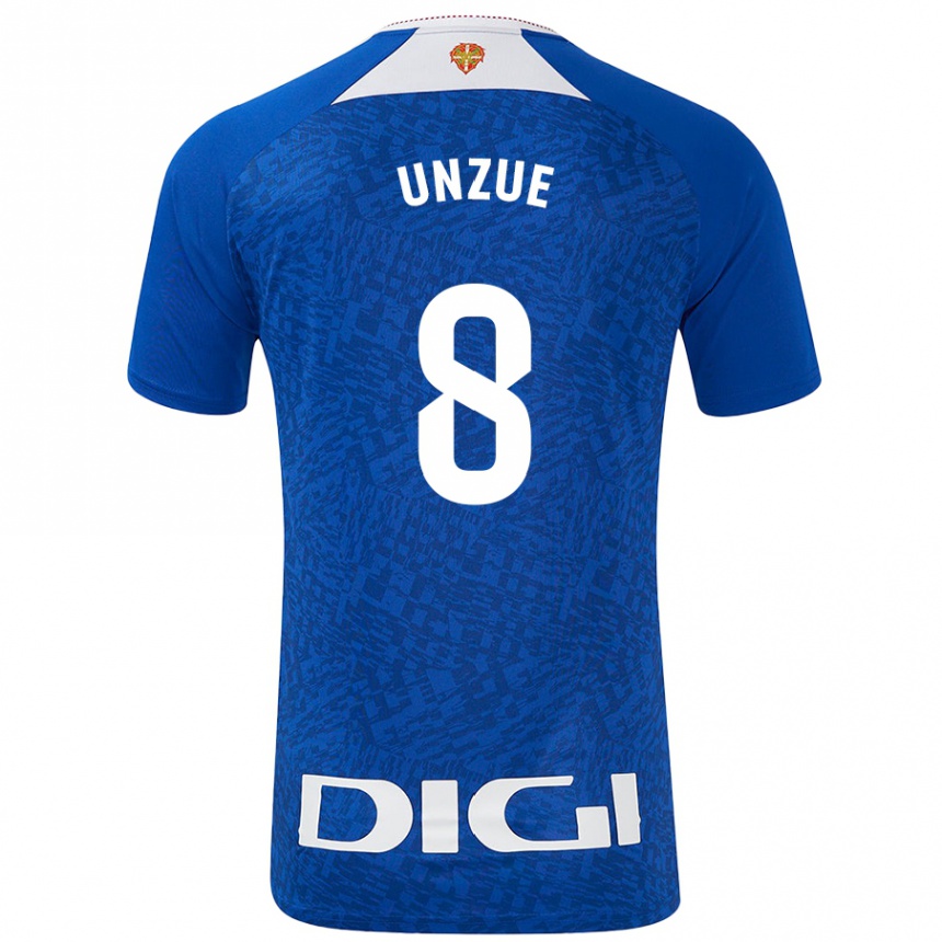 Men Football Marta Unzué #8 Royal Blue Away Jersey 2024/25 T-Shirt Australia