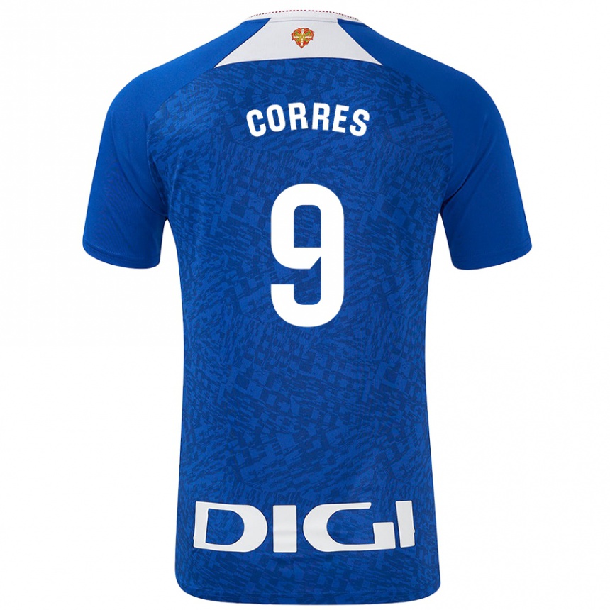 Men Football Yulema Corres #9 Royal Blue Away Jersey 2024/25 T-Shirt Australia