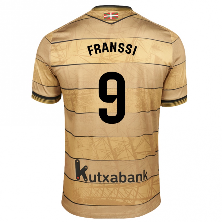 Men Football Sanni Maija Franssi #9 Brown Away Jersey 2024/25 T-Shirt Australia