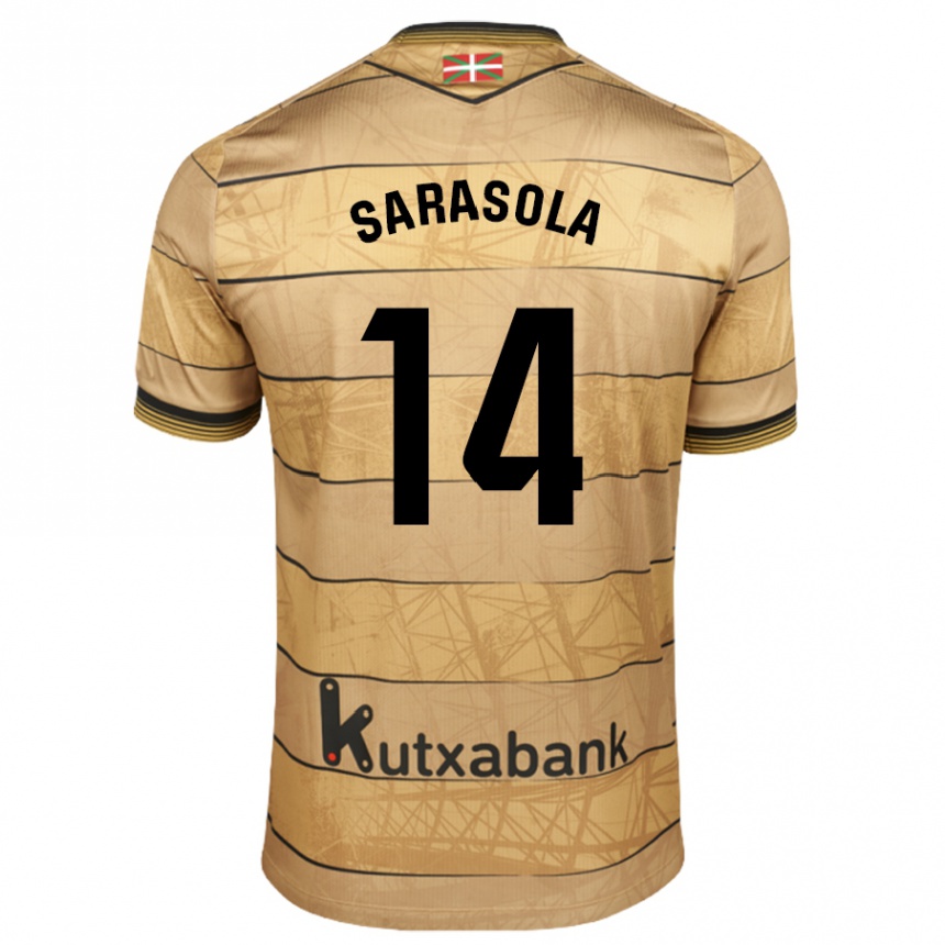 Men Football Izarne Sarasola Beain #14 Brown Away Jersey 2024/25 T-Shirt Australia