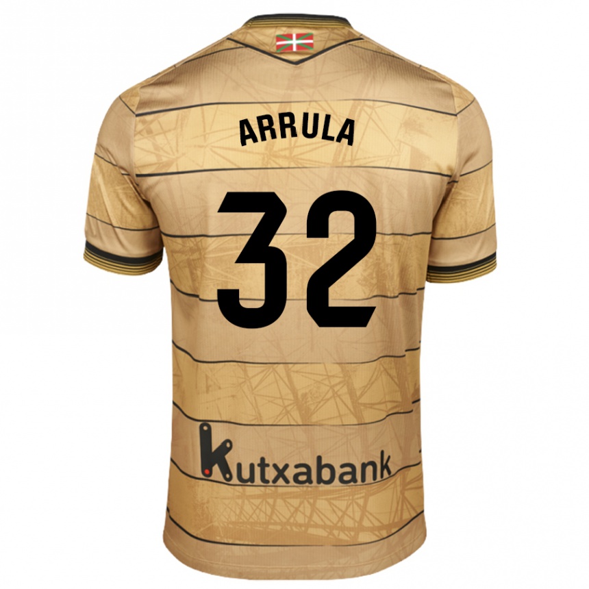 Men Football Julia Arrula #32 Brown Away Jersey 2024/25 T-Shirt Australia