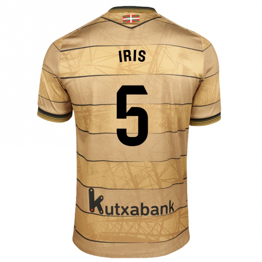 Men Football Iris Arnaiz Gil #5 Brown Away Jersey 2024/25 T-Shirt Australia