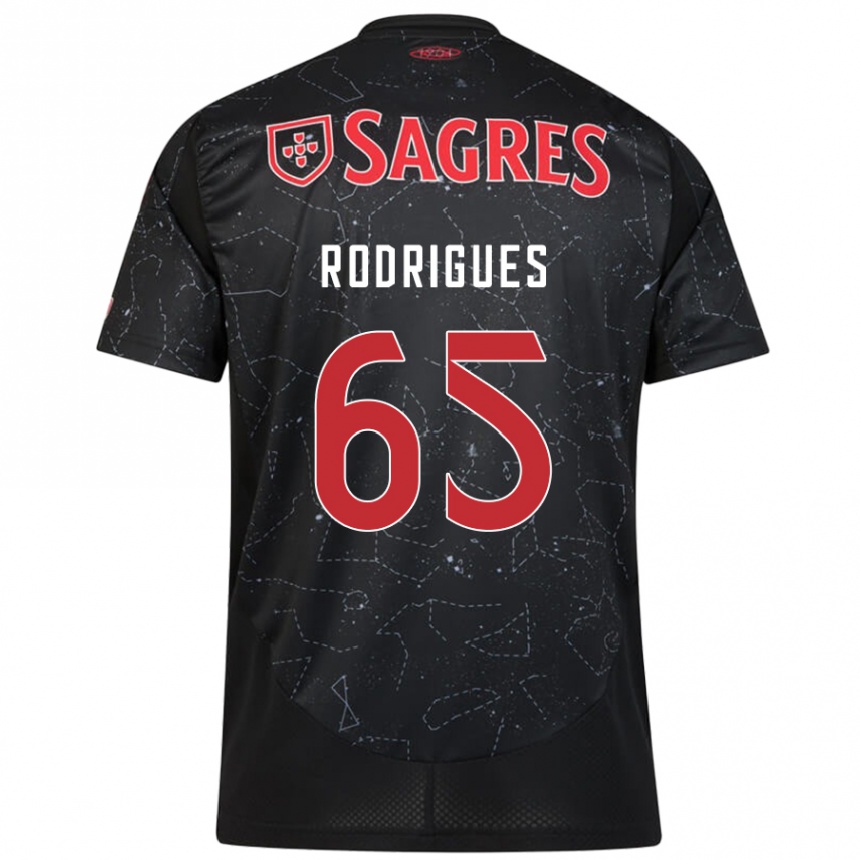 Men Football Rafael Rodrigues #65 Black Red Away Jersey 2024/25 T-Shirt Australia