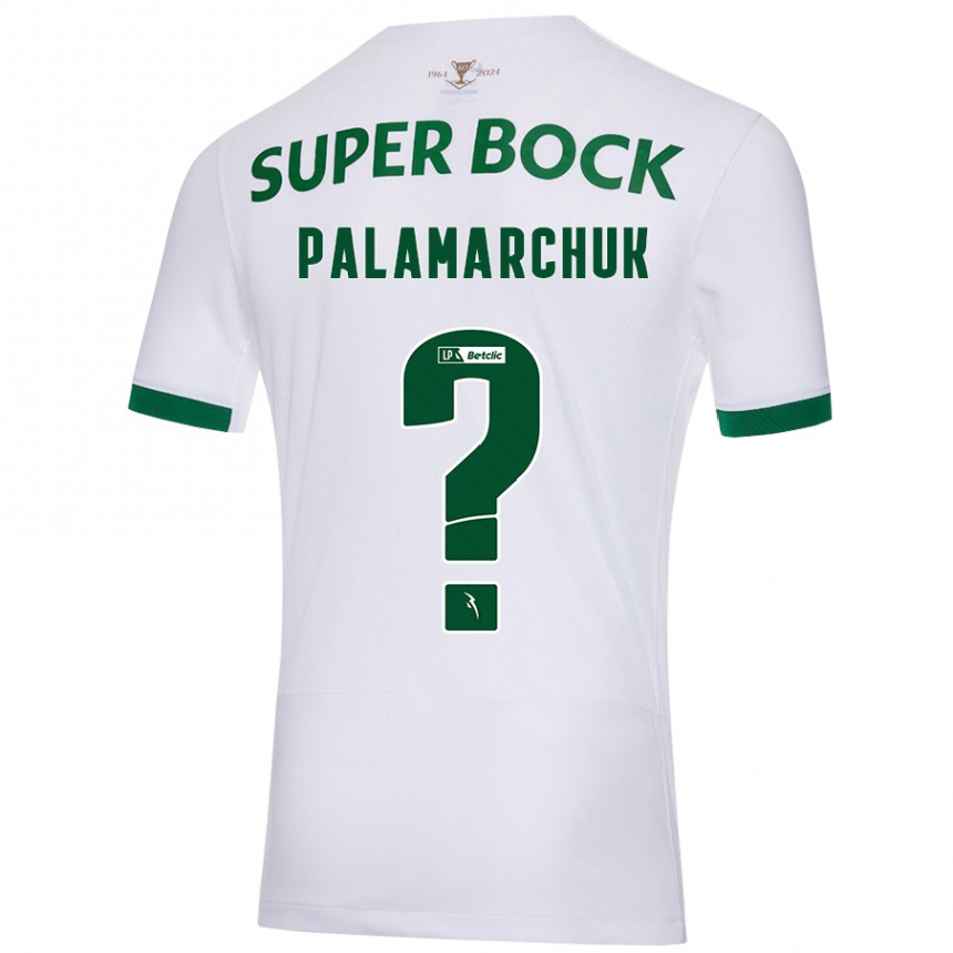 Men Football Cristiano Vitaly Palamarchuk #0 White Green Away Jersey 2024/25 T-Shirt Australia