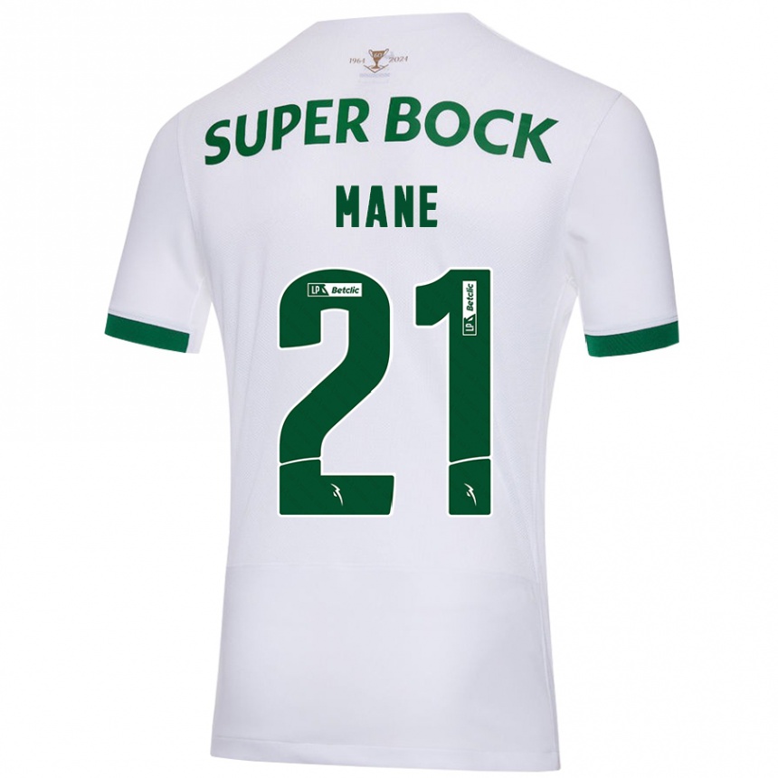 Men Football Isnaba Mané #21 White Green Away Jersey 2024/25 T-Shirt Australia