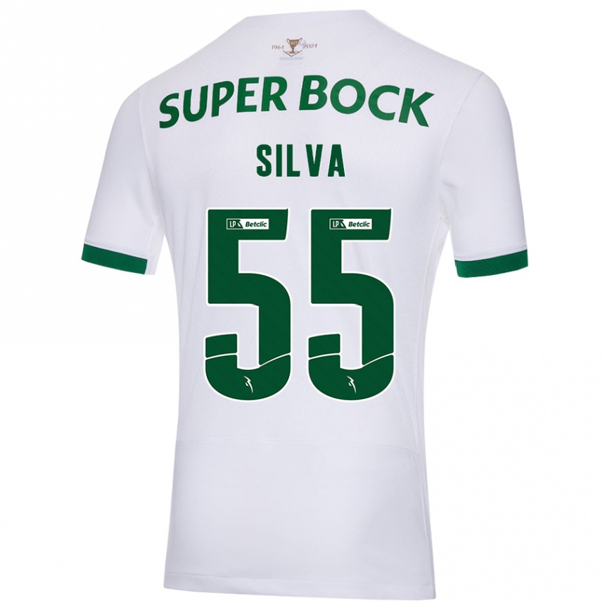 Men Football José Silva #55 White Green Away Jersey 2024/25 T-Shirt Australia