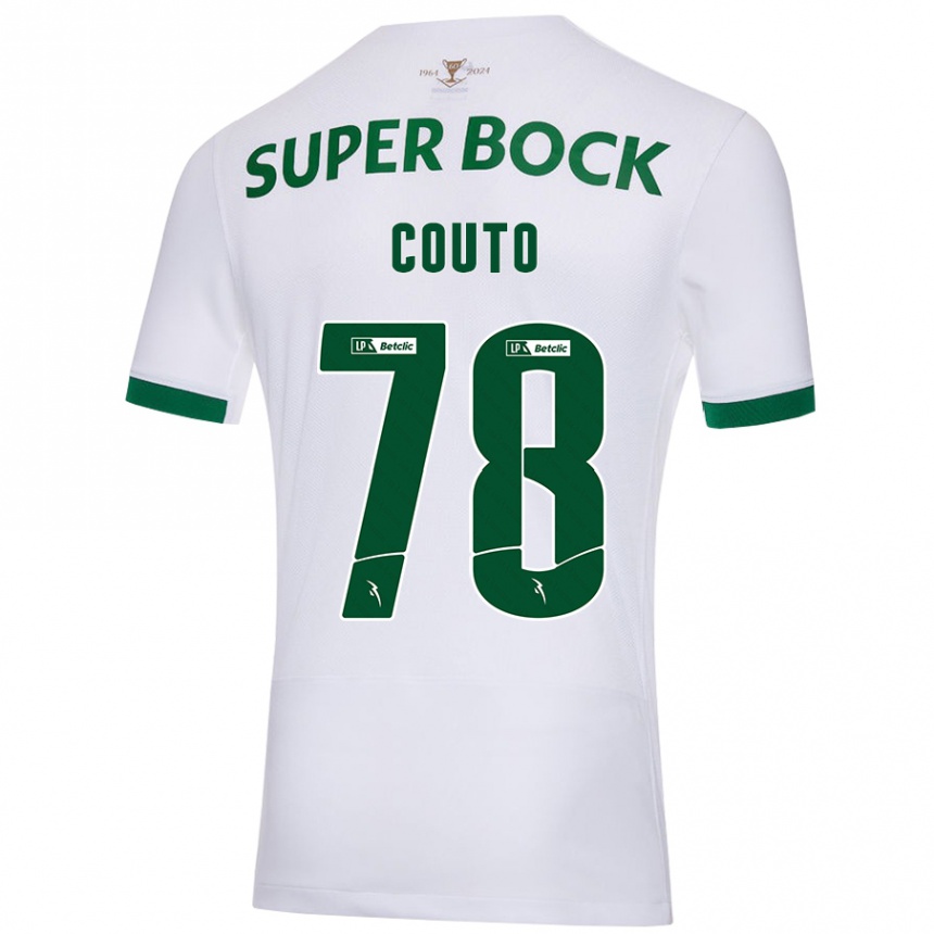 Men Football Mauro Couto #78 White Green Away Jersey 2024/25 T-Shirt Australia