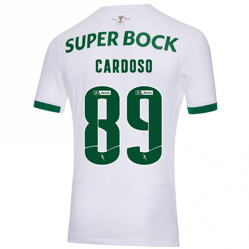 Men Football Nilton Cardoso #89 White Green Away Jersey 2024/25 T-Shirt Australia