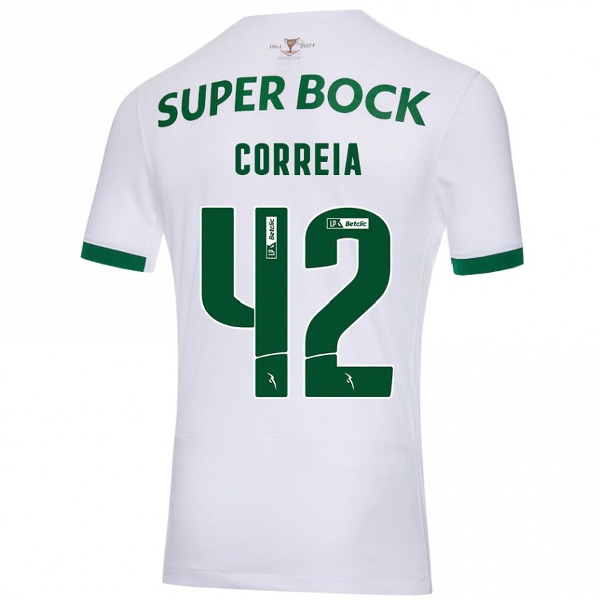 Men Football Leonete Maísa Nozerand Correia #42 White Green Away Jersey 2024/25 T-Shirt Australia