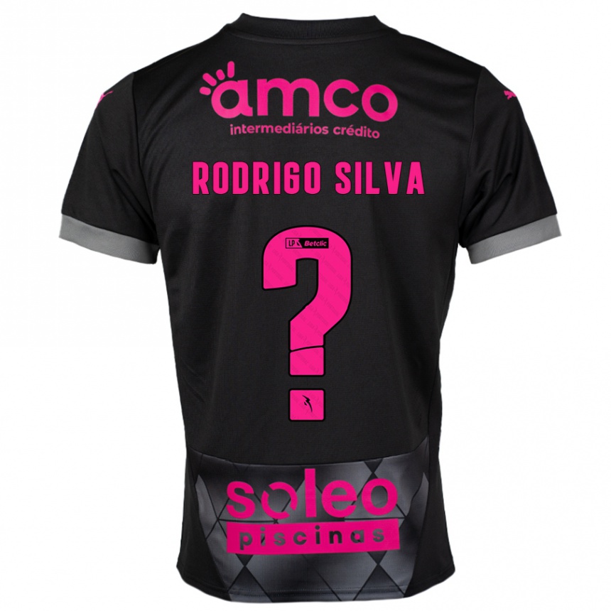 Men Football Rodrigo Silva #0 Black Pink Away Jersey 2024/25 T-Shirt Australia