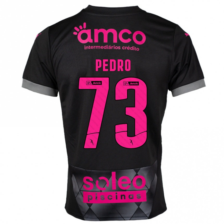 Men Football Zé Pedro #73 Black Pink Away Jersey 2024/25 T-Shirt Australia