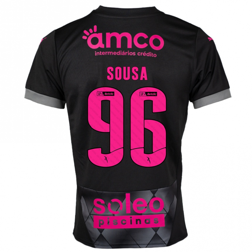 Men Football Afonso Sousa #96 Black Pink Away Jersey 2024/25 T-Shirt Australia