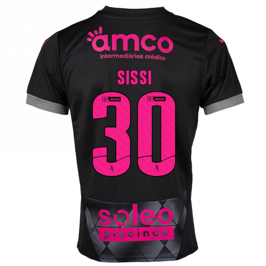 Men Football Sissi #30 Black Pink Away Jersey 2024/25 T-Shirt Australia