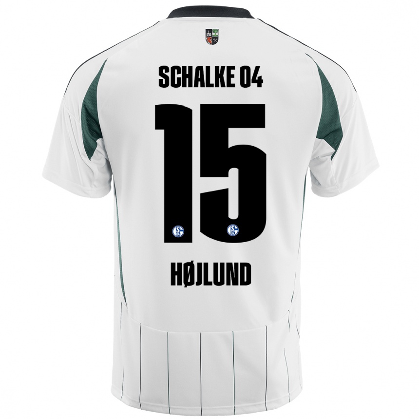 Men Football Emil Højlund #15 White Green Away Jersey 2024/25 T-Shirt Australia