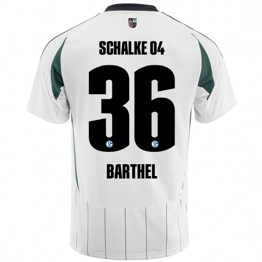 Men Football Niklas Barthel #36 White Green Away Jersey 2024/25 T-Shirt Australia