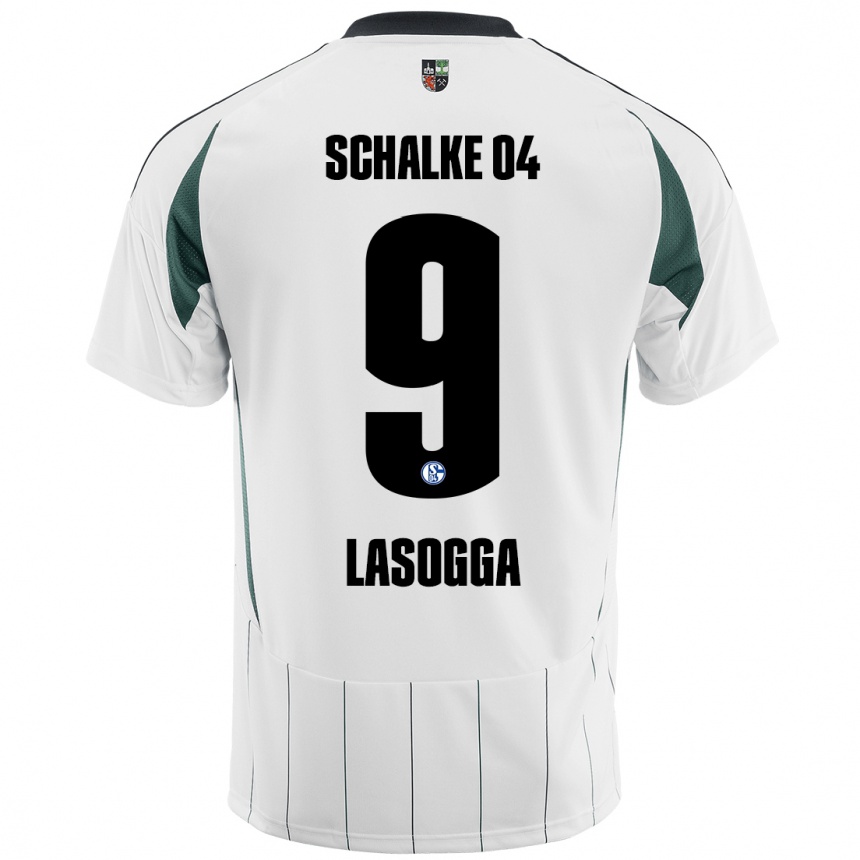 Men Football Pierre-Michel Lasogga #9 White Green Away Jersey 2024/25 T-Shirt Australia