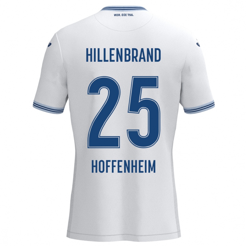 Men Football Jack Hillenbrand #25 White Blue Away Jersey 2024/25 T-Shirt Australia