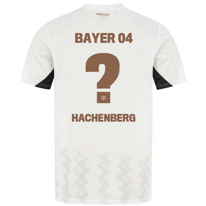 Men Football Merlin Hachenberg #0 White Black Away Jersey 2024/25 T-Shirt Australia