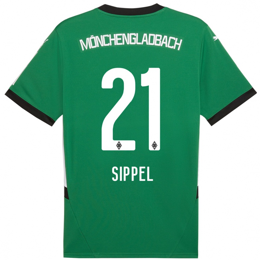 Men Football Tobias Sippel #21 Green White Away Jersey 2024/25 T-Shirt Australia