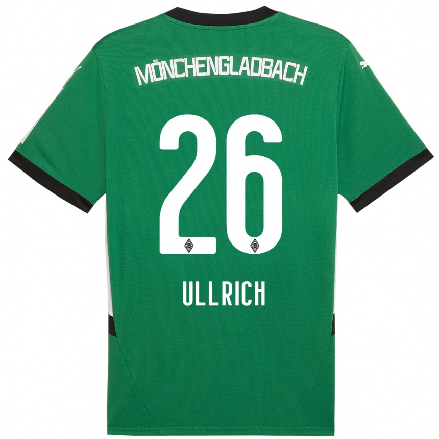 Men Football Lukas Ullrich #26 Green White Away Jersey 2024/25 T-Shirt Australia