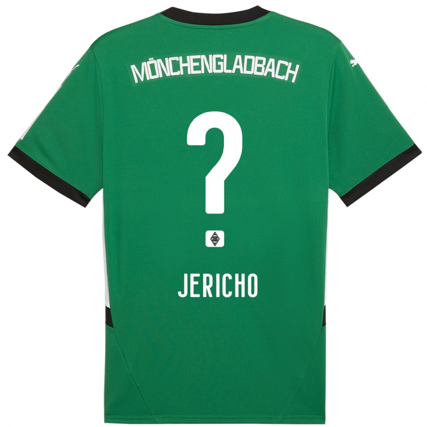 Men Football Aidan Jericho #0 Green White Away Jersey 2024/25 T-Shirt Australia