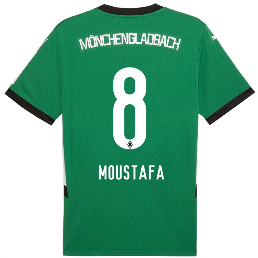 Men Football Moustafa Ashraf Moustafa #8 Green White Away Jersey 2024/25 T-Shirt Australia