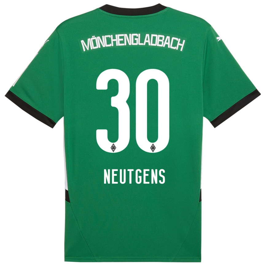 Men Football Maximilian Neutgens #30 Green White Away Jersey 2024/25 T-Shirt Australia