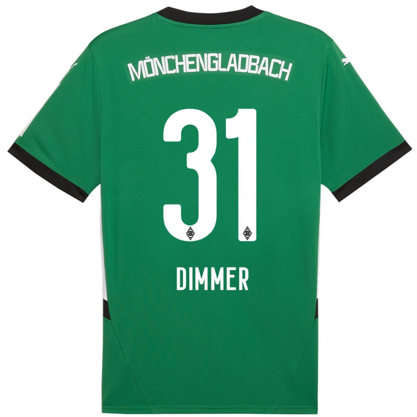 Men Football Florian Dimmer #31 Green White Away Jersey 2024/25 T-Shirt Australia