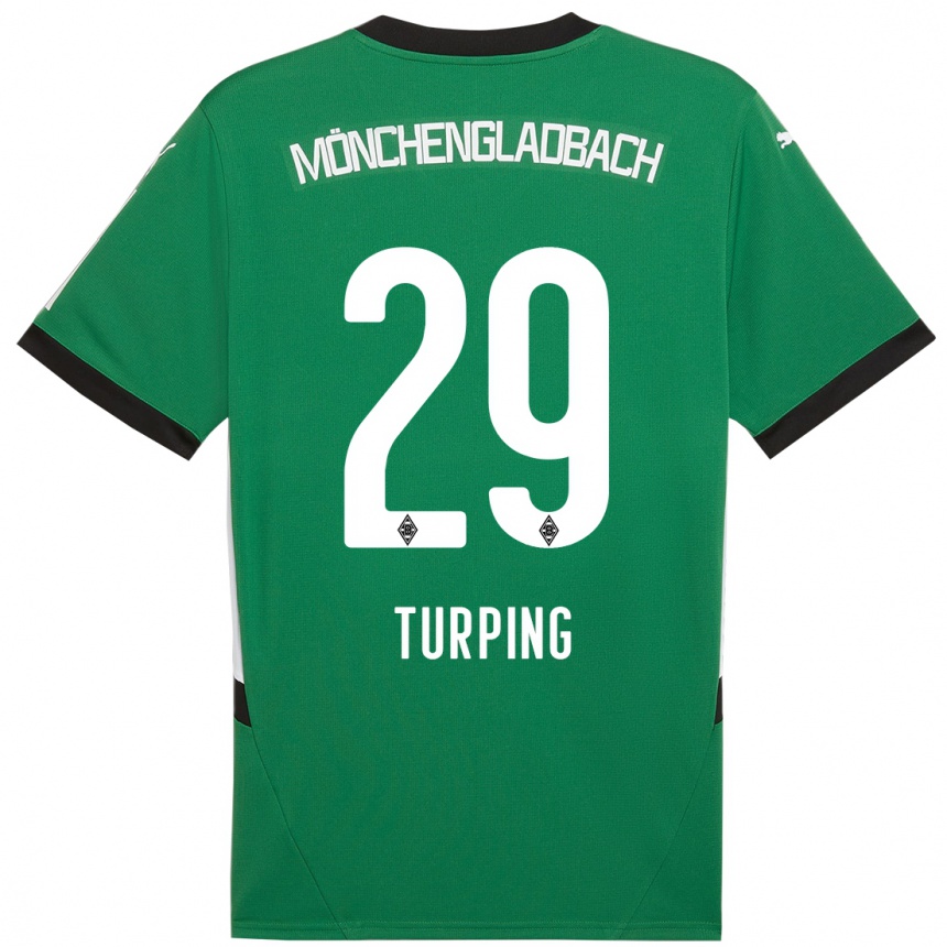 Men Football Selim Turping #29 Green White Away Jersey 2024/25 T-Shirt Australia