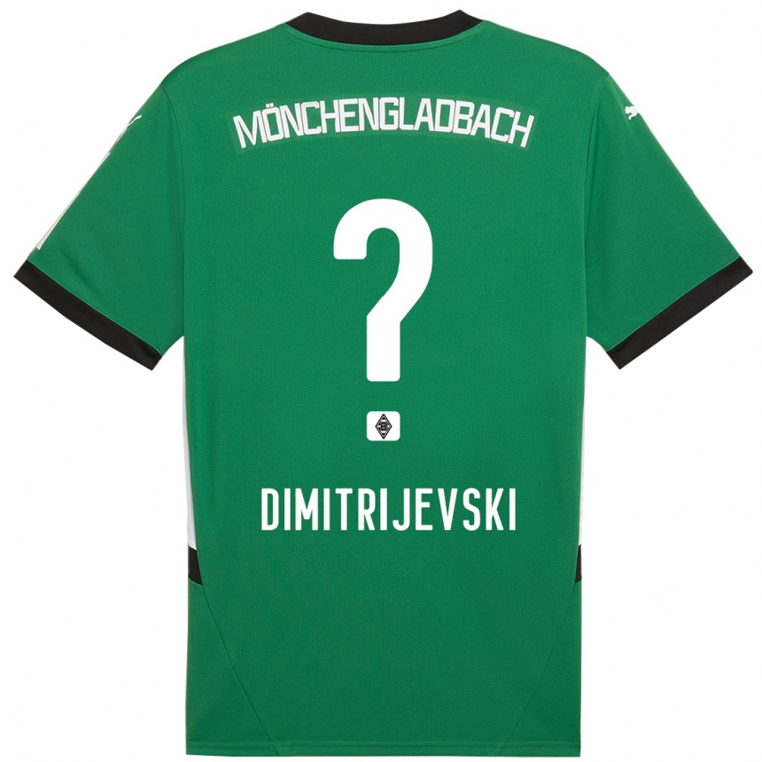 Men Football Maximilian Dimitrijevski #0 Green White Away Jersey 2024/25 T-Shirt Australia