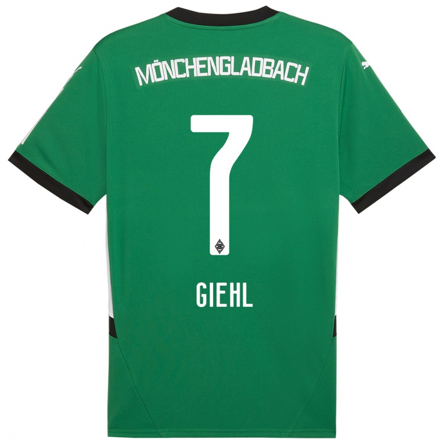 Men Football Madita Giehl #7 Green White Away Jersey 2024/25 T-Shirt Australia