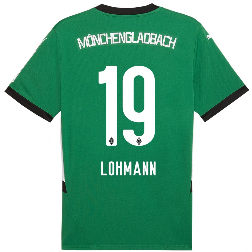 Men Football Mona Lohmann #19 Green White Away Jersey 2024/25 T-Shirt Australia