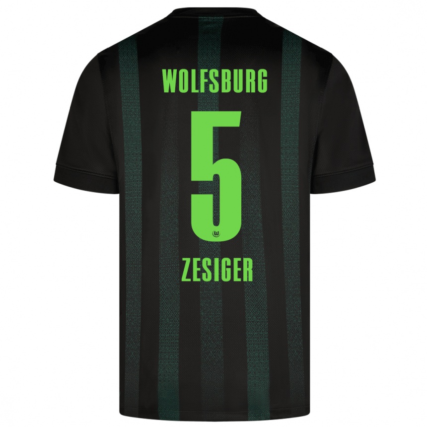 Men Football Cédric Zesiger #5 Dark Green Away Jersey 2024/25 T-Shirt Australia