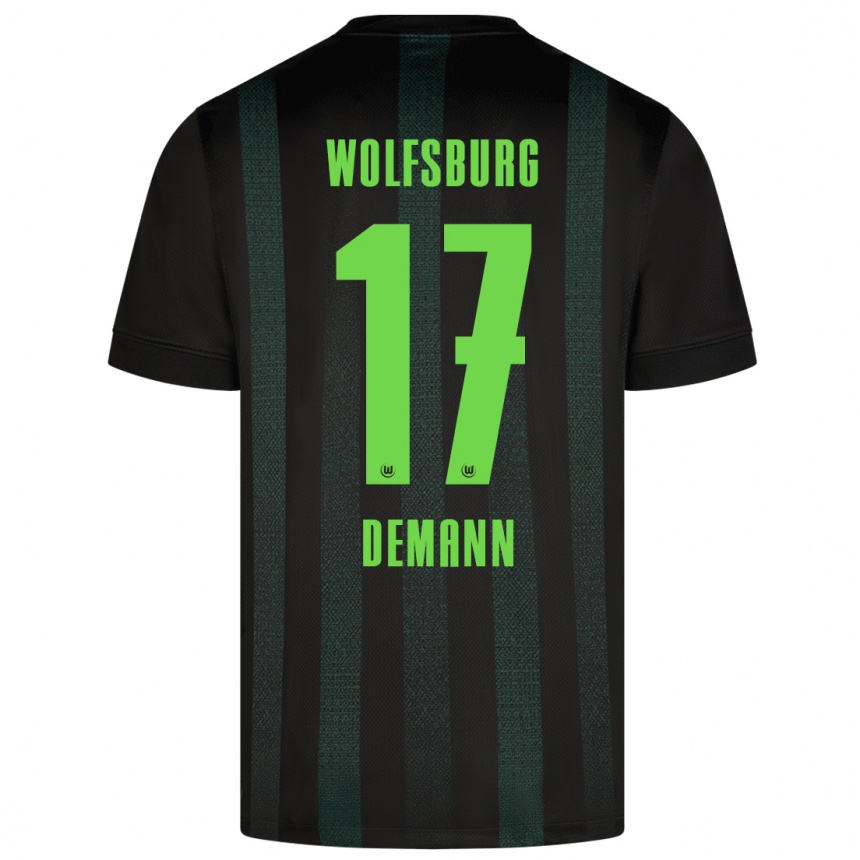 Men Football Kristin Demann #17 Dark Green Away Jersey 2024/25 T-Shirt Australia