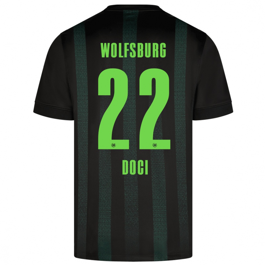 Men Football Adrian Doci #22 Dark Green Away Jersey 2024/25 T-Shirt Australia