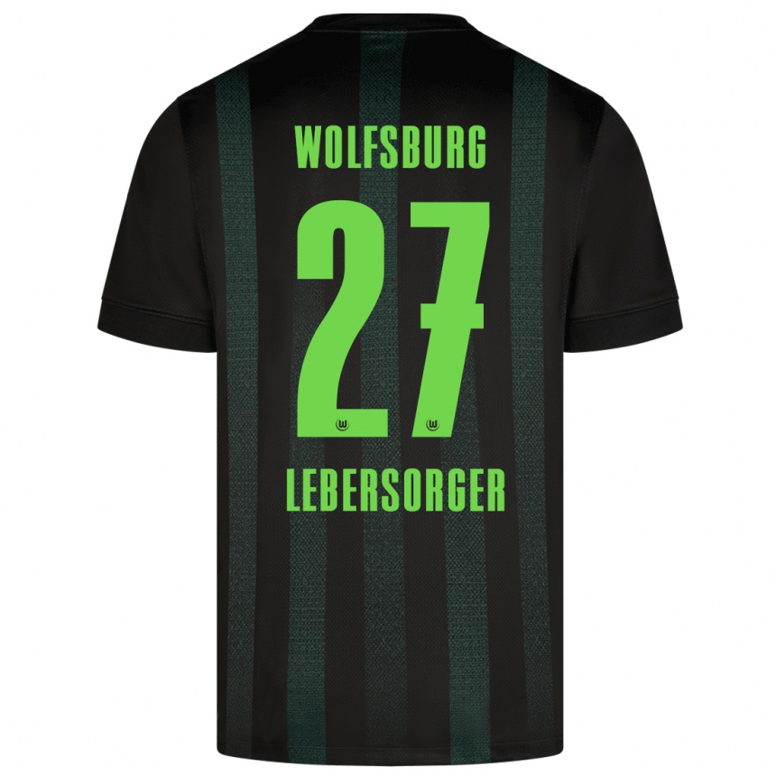 Men Football Kevin Lebersorger #27 Dark Green Away Jersey 2024/25 T-Shirt Australia