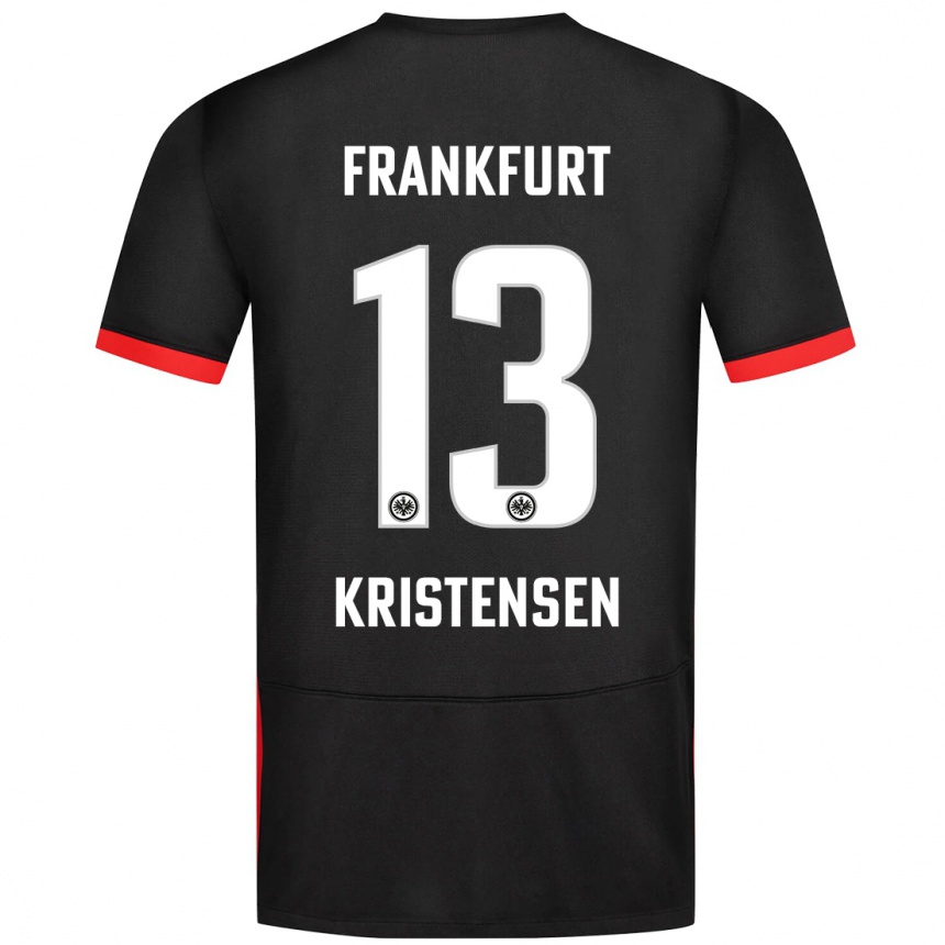 Men Football Rasmus Kristensen #13 Black Away Jersey 2024/25 T-Shirt Australia