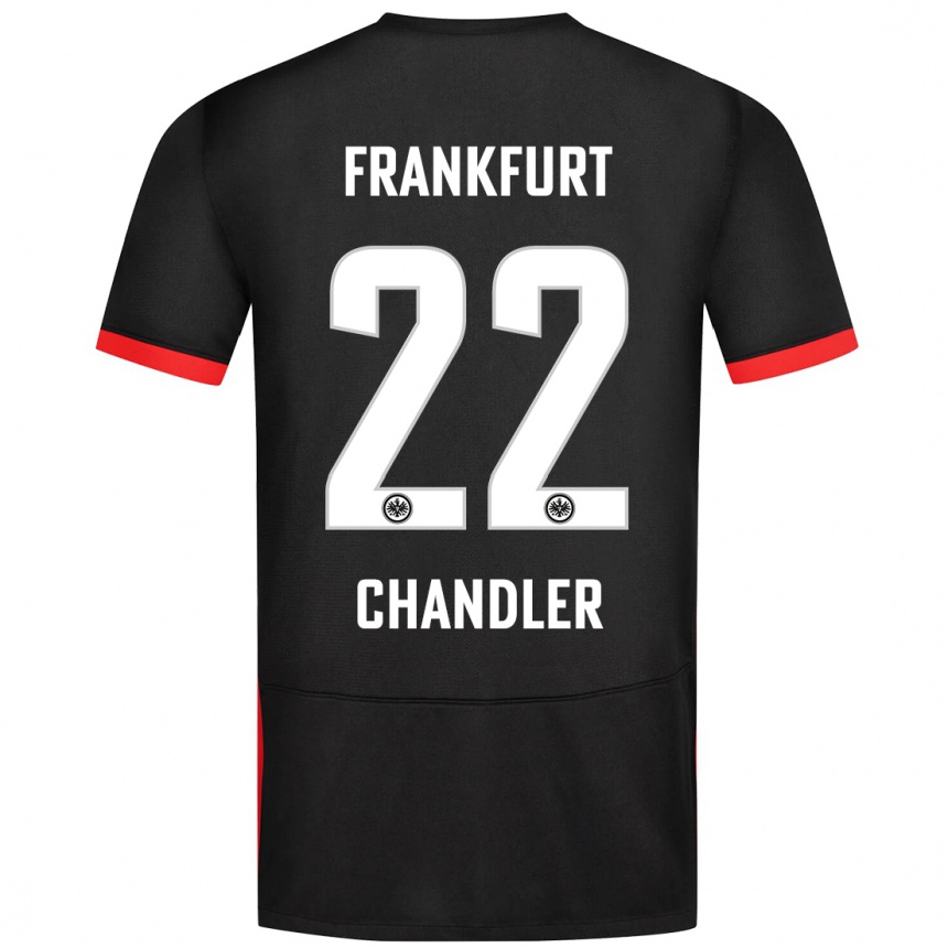 Men Football Timothy Chandler #22 Black Away Jersey 2024/25 T-Shirt Australia