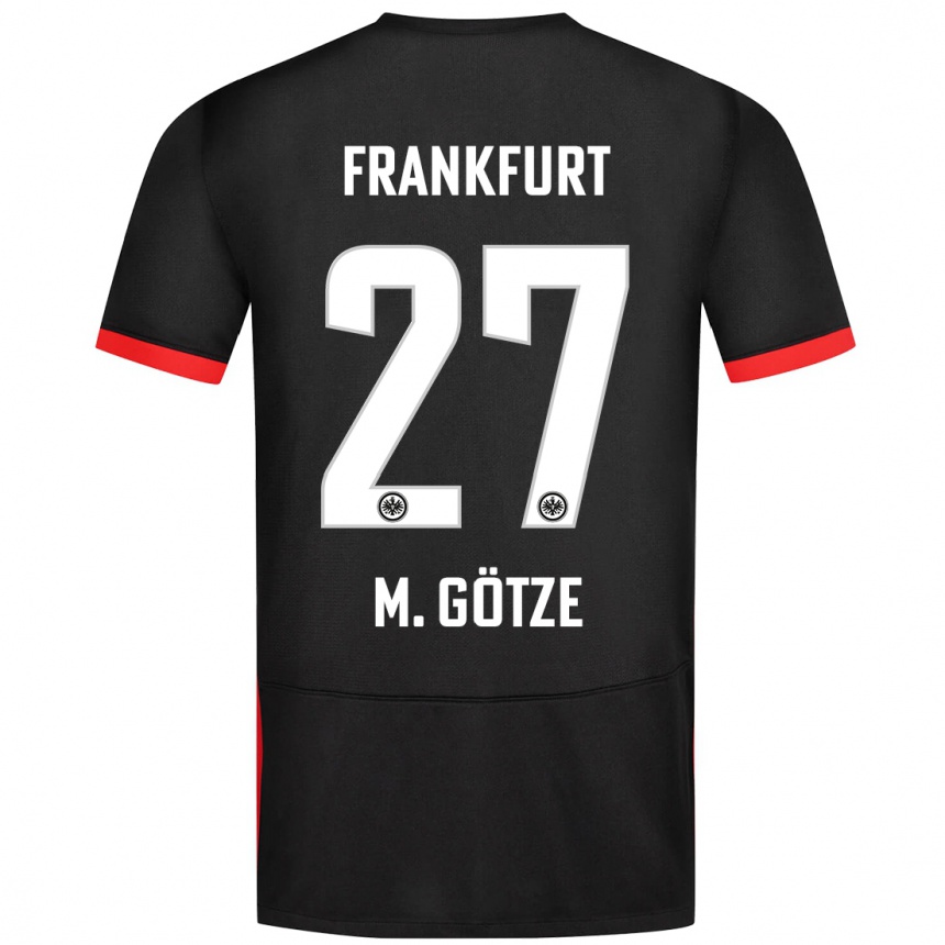 Men Football Mario Götze #27 Black Away Jersey 2024/25 T-Shirt Australia